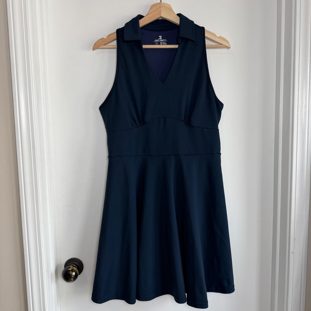 Jack Smith Sleeveless Polo Tennis Golf Dress Racerback Women's Navy Blue‎ Large